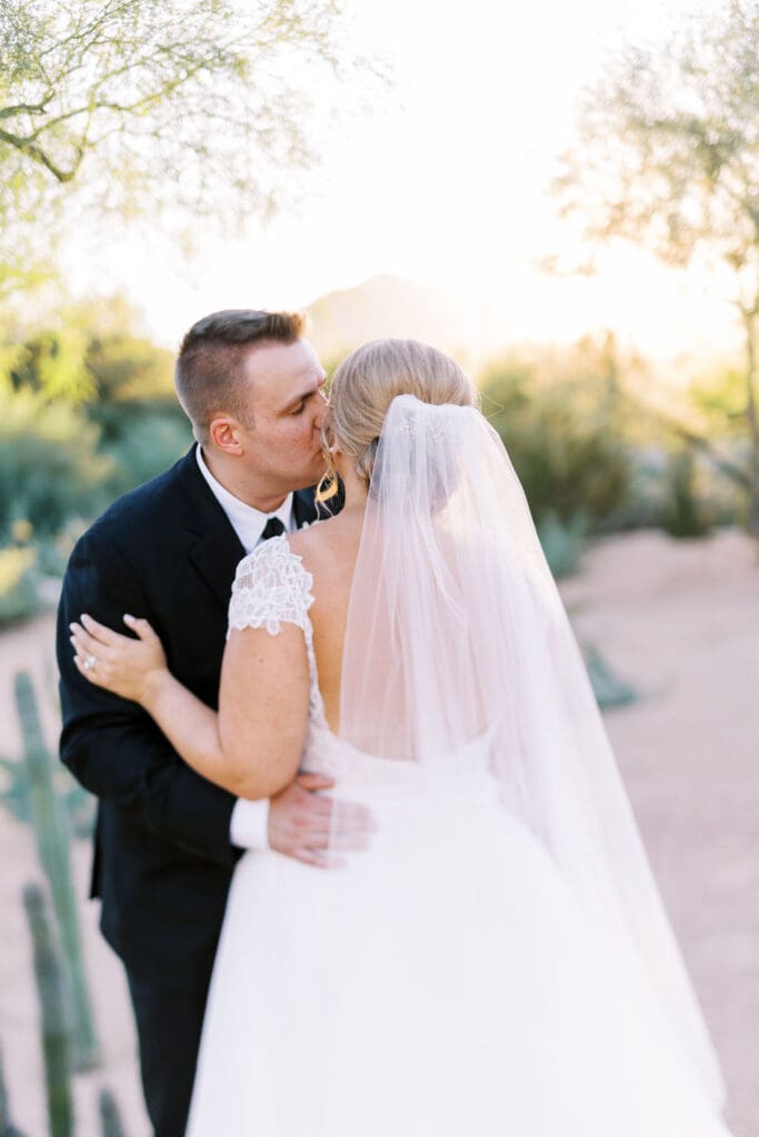 Bride and Groom at their Andaz Scottsdale Wedding, Arizona Wedding Photographer