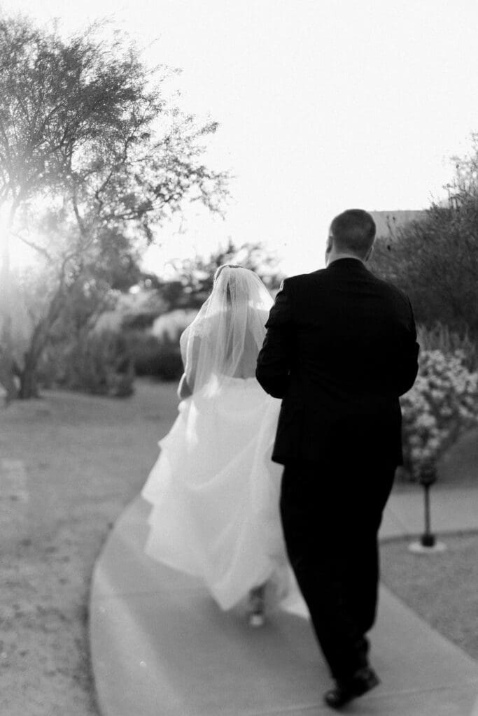 Bride and Groom at their Andaz Scottsdale Wedding, Arizona Wedding Photographer