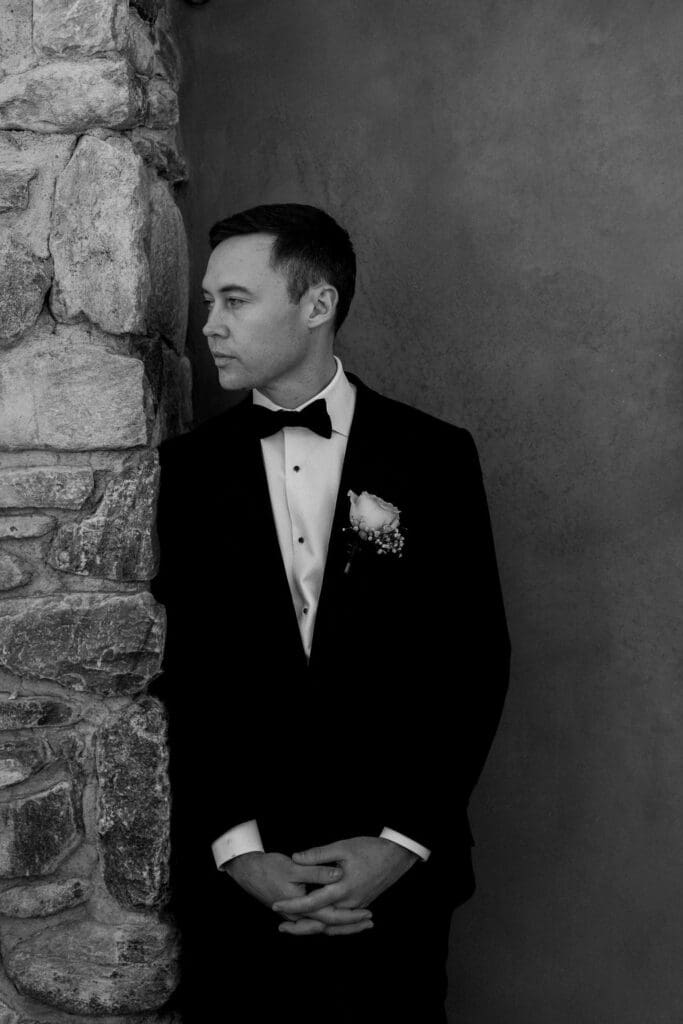 Groom photos at Desert Mountain Wedding - Arizona Wedding Photographer