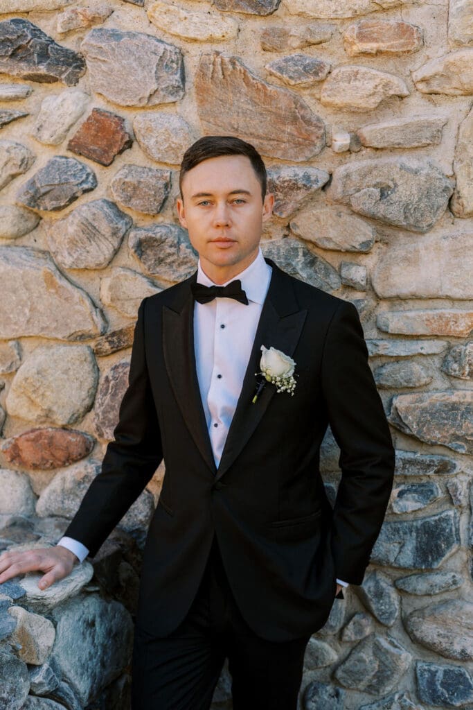 Groom photos at Desert Mountain Wedding - Arizona Wedding Photographer