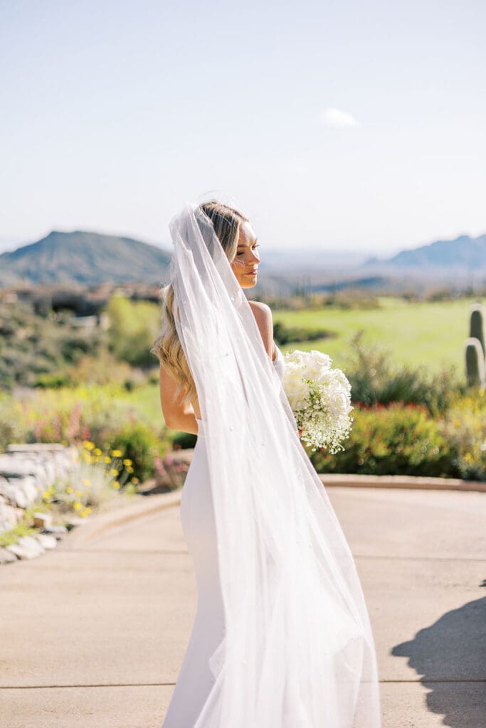 Bridal photos at Desert Mountain Wedding - Arizona Wedding Photographer