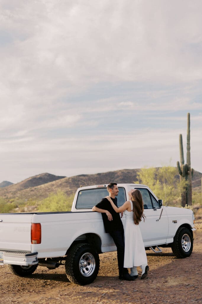 desert phoenix engagement session