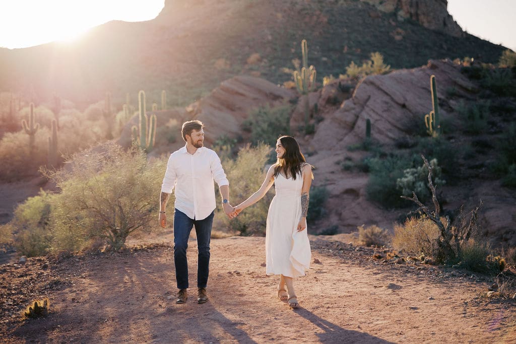 desert phoenix engagement session