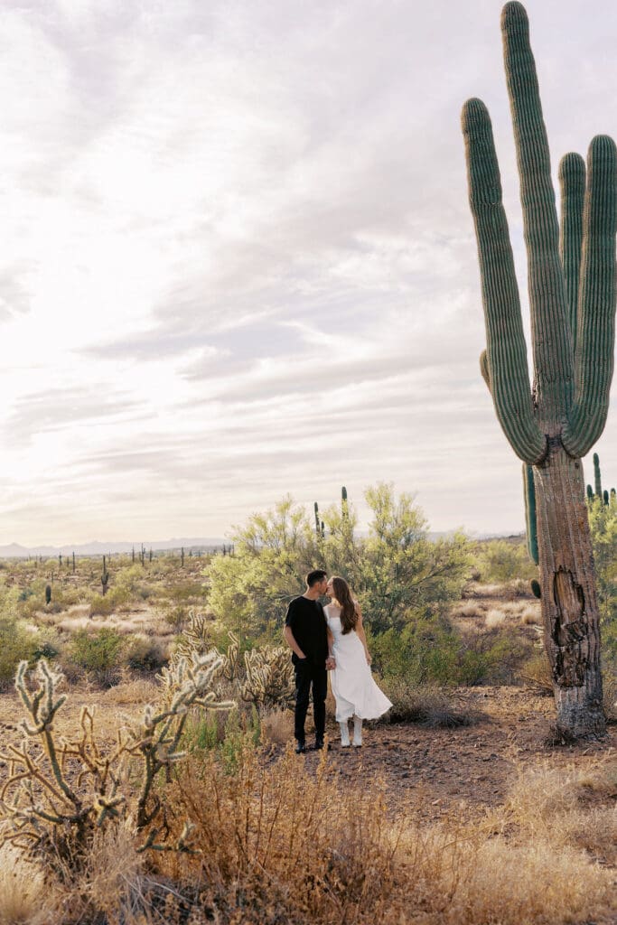 desert phoenix engagement session