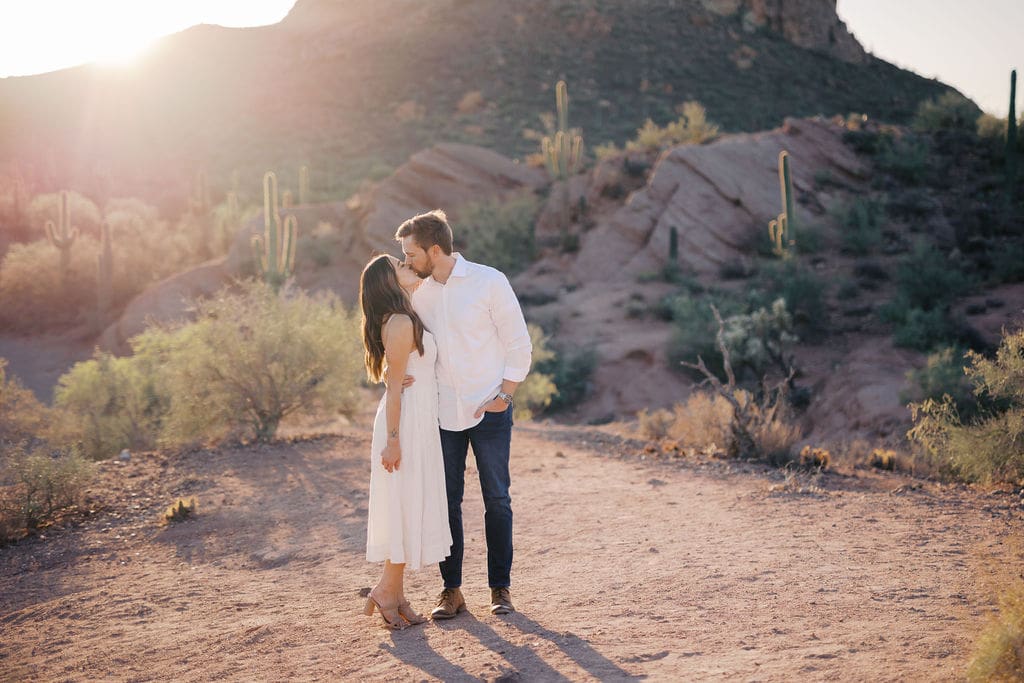 desert phoenix engagement session