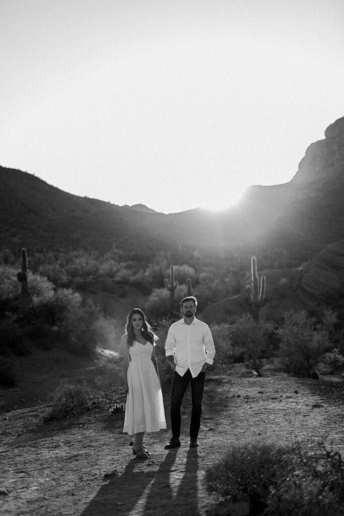 desert phoenix engagement session