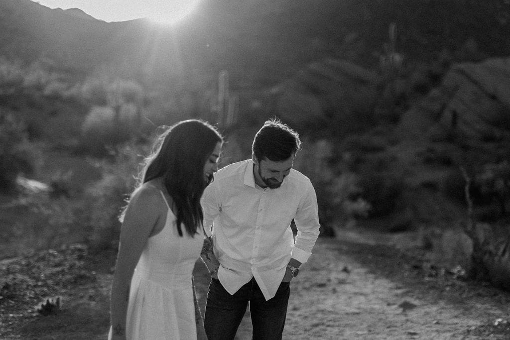 desert phoenix engagement session