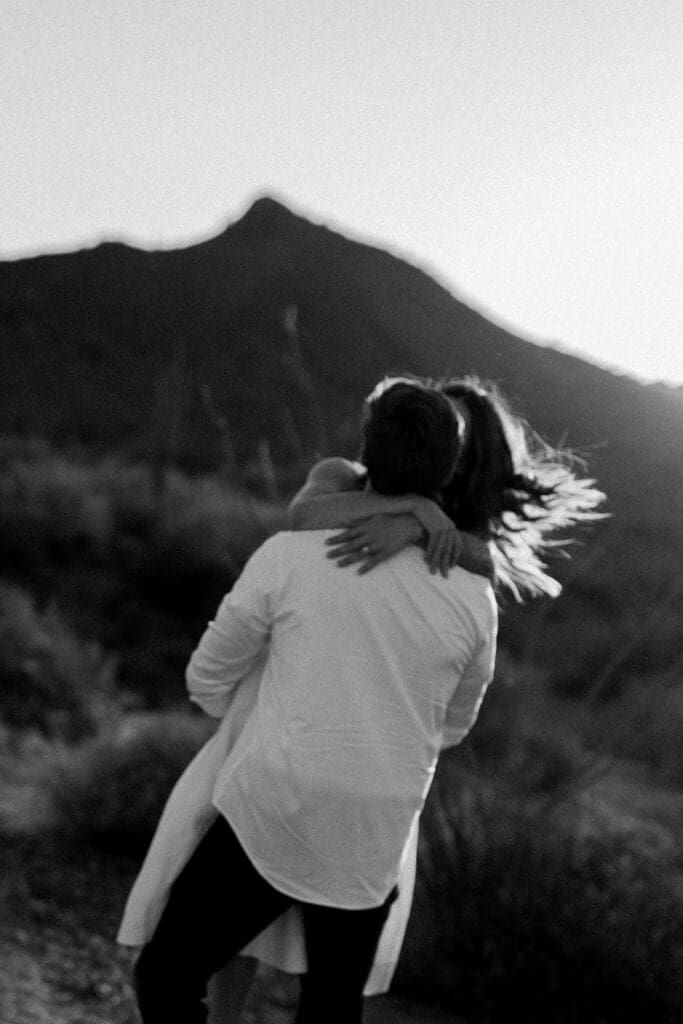 desert phoenix engagement session