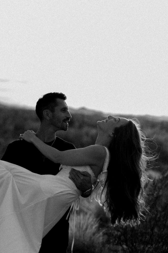 desert phoenix engagement session