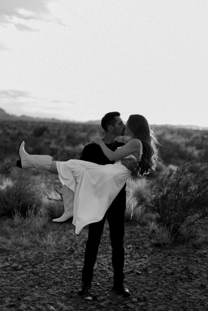 desert phoenix engagement session