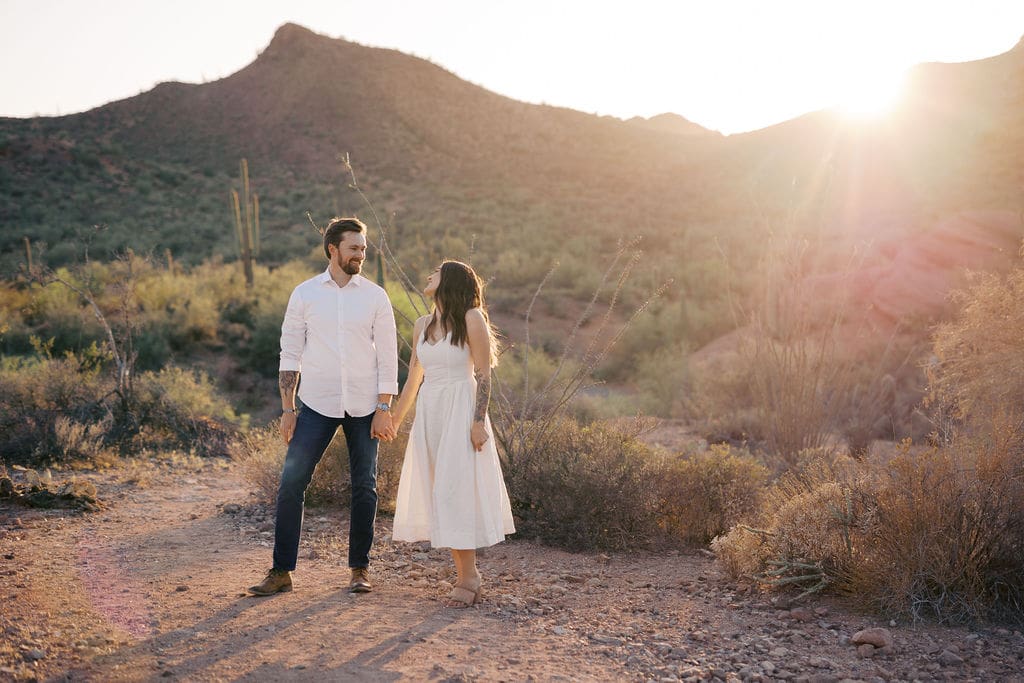 desert phoenix engagement session