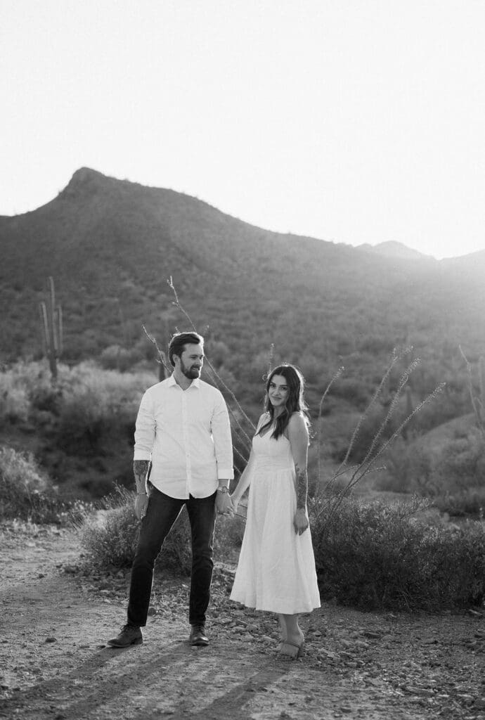 desert phoenix engagement session
