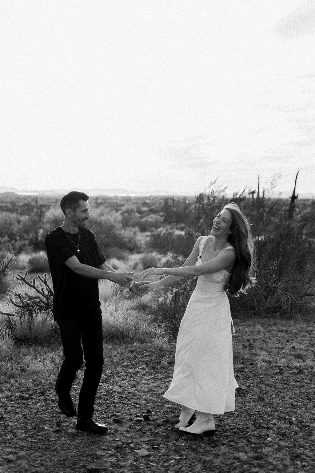 desert phoenix engagement session