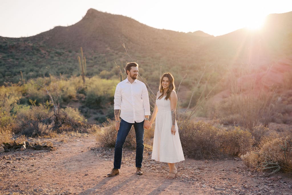desert phoenix engagement session