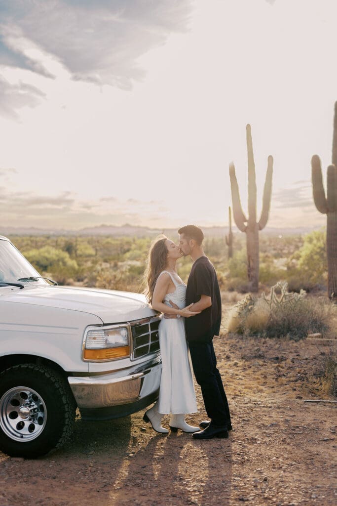 desert phoenix engagement session
