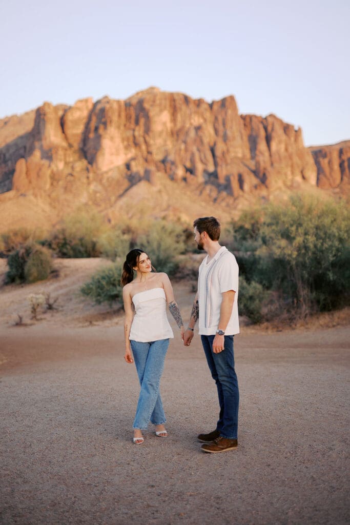 desert phoenix engagement session
