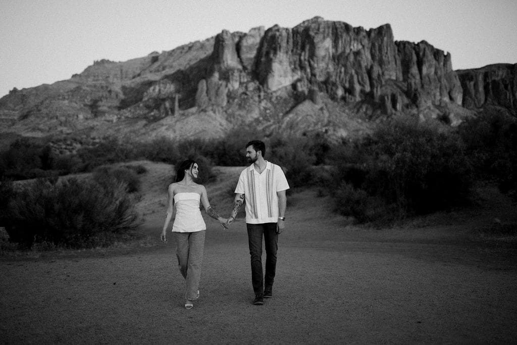 desert phoenix engagement session
