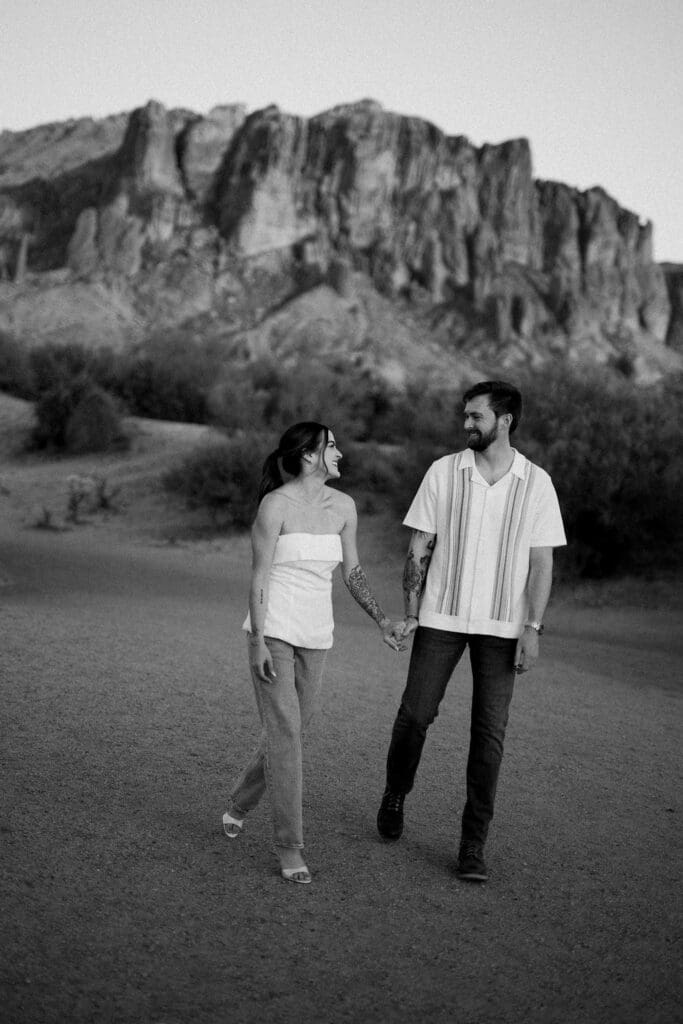 desert phoenix engagement session