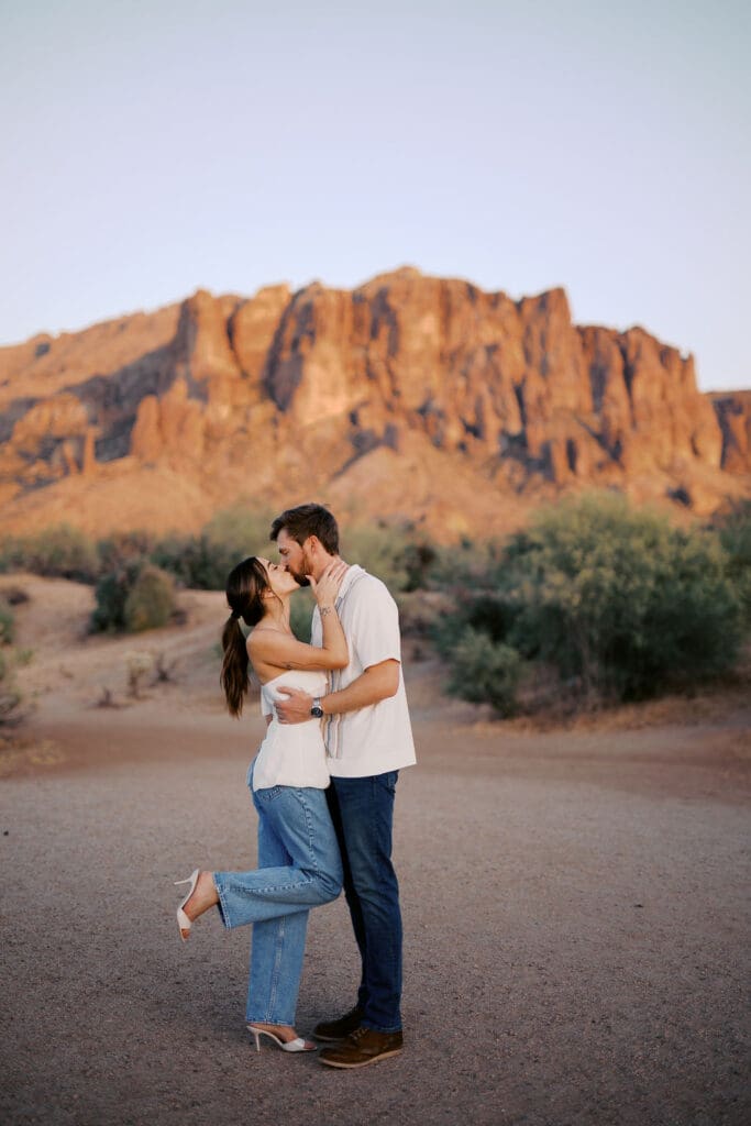 desert phoenix engagement session