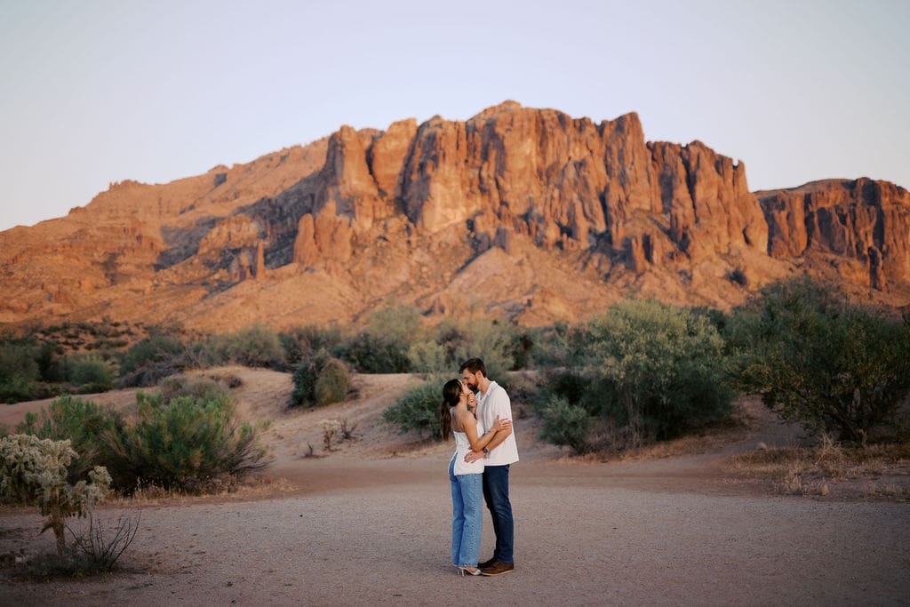 desert phoenix engagement session