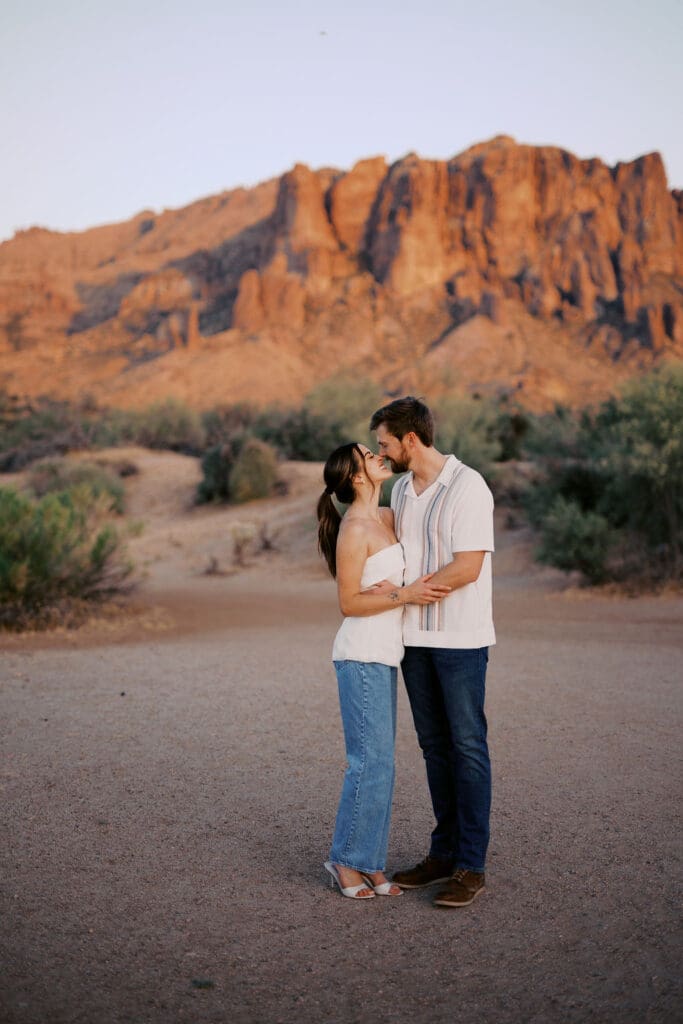 desert phoenix engagement session