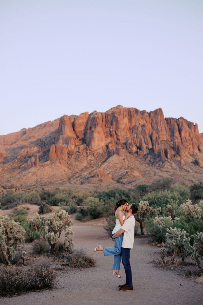 desert phoenix engagement session
