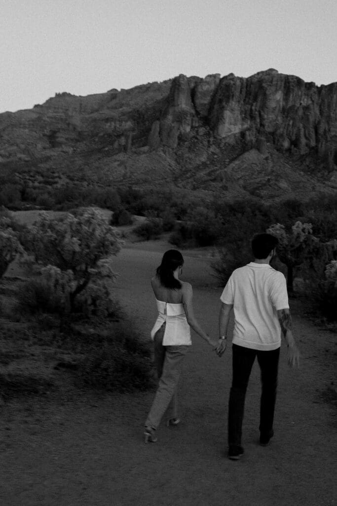 desert phoenix engagement session