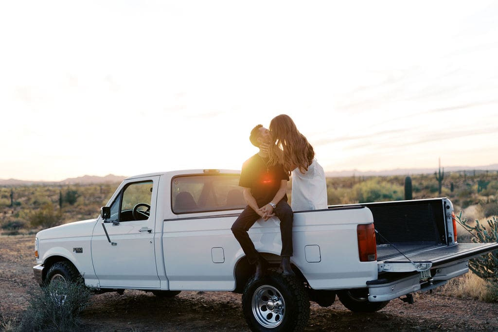 desert phoenix engagement session