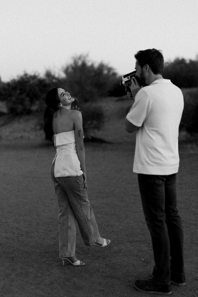 desert phoenix engagement session