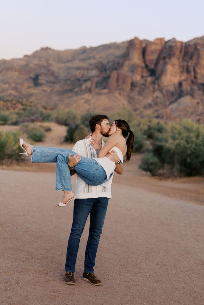 desert phoenix engagement session
