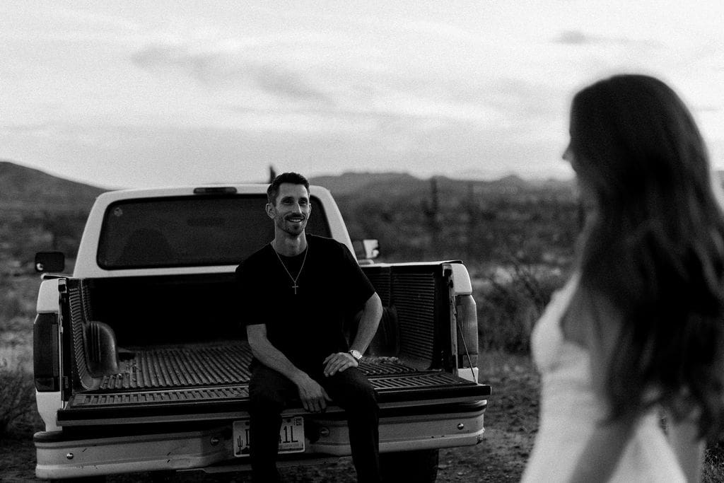 desert phoenix engagement session