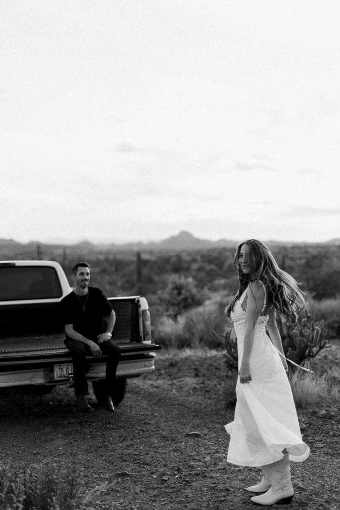 desert phoenix engagement session