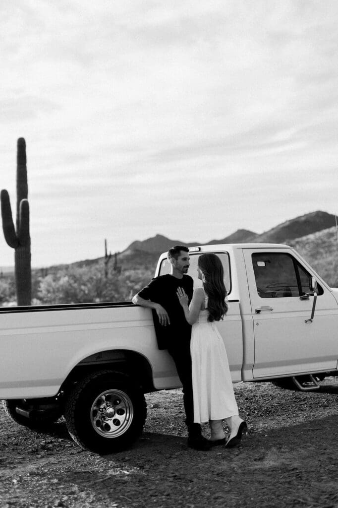 desert phoenix engagement session