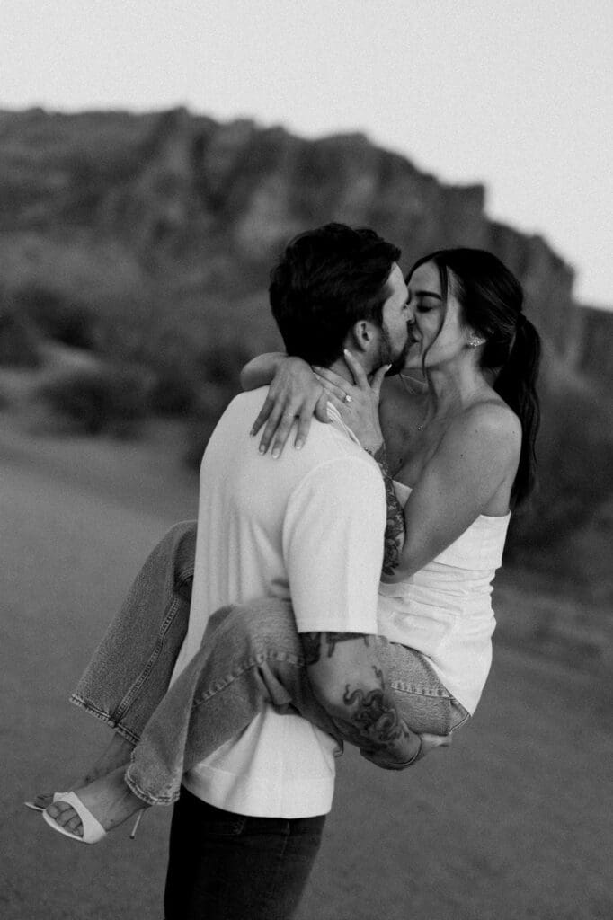desert phoenix engagement session