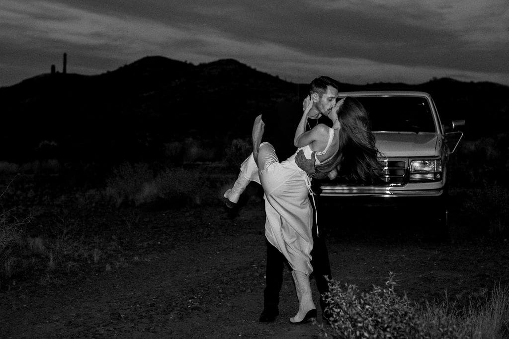 desert phoenix engagement session