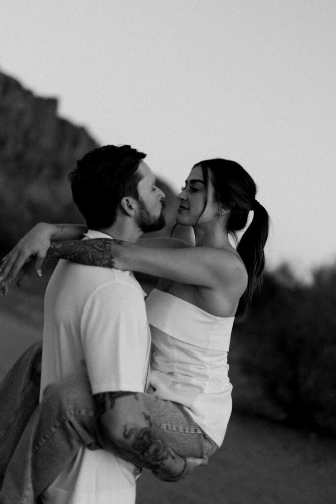 desert phoenix engagement session