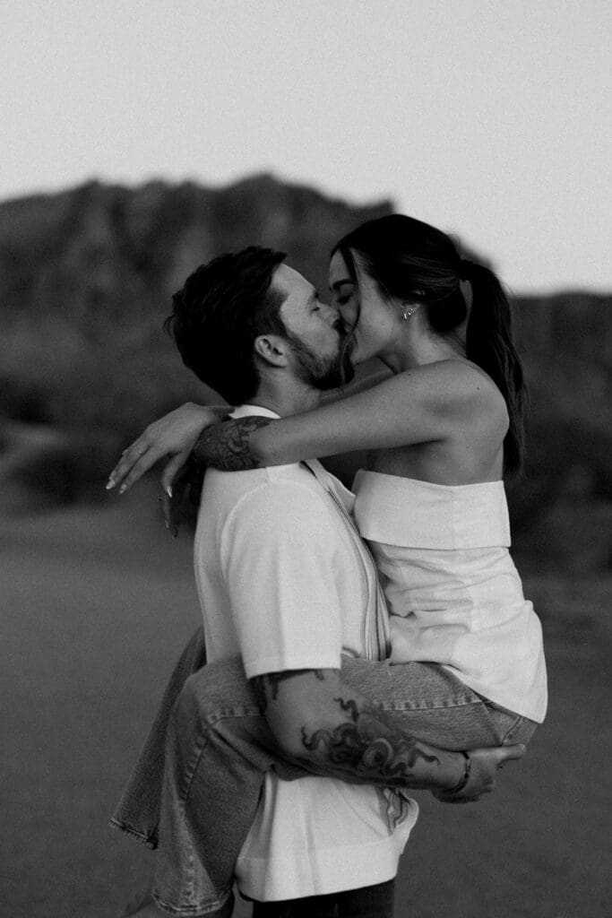 desert phoenix engagement session