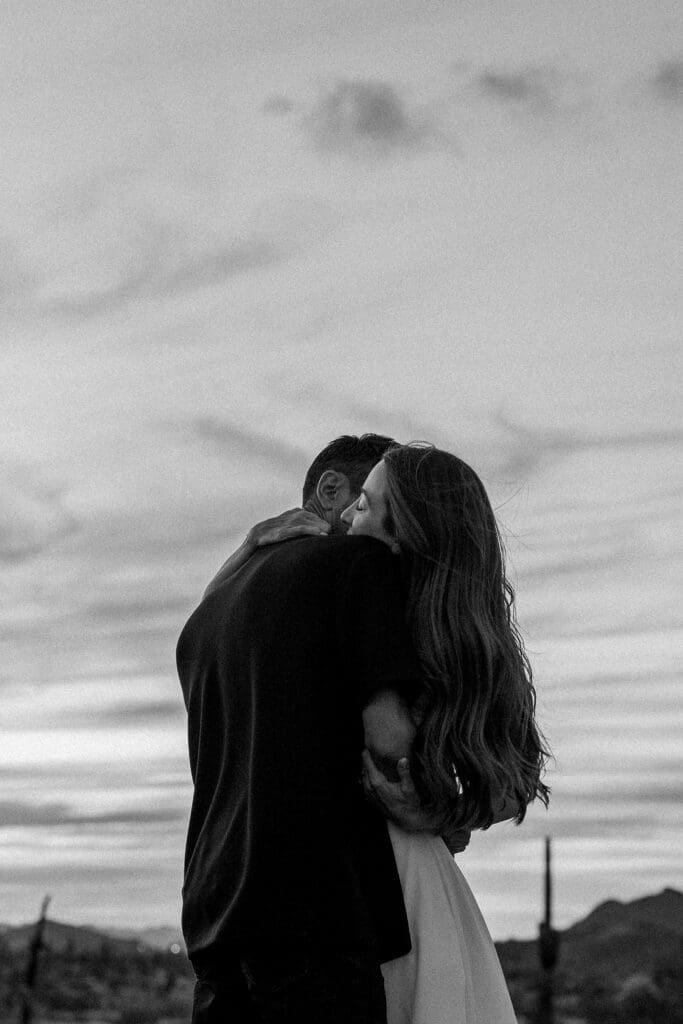 desert phoenix engagement session