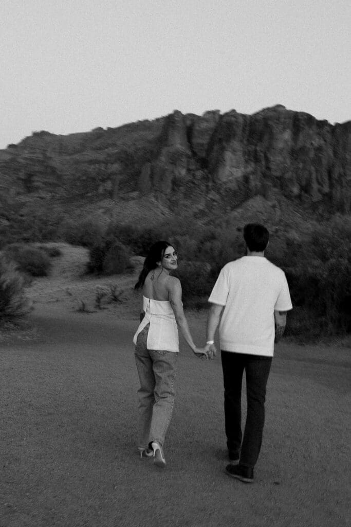 desert phoenix engagement session