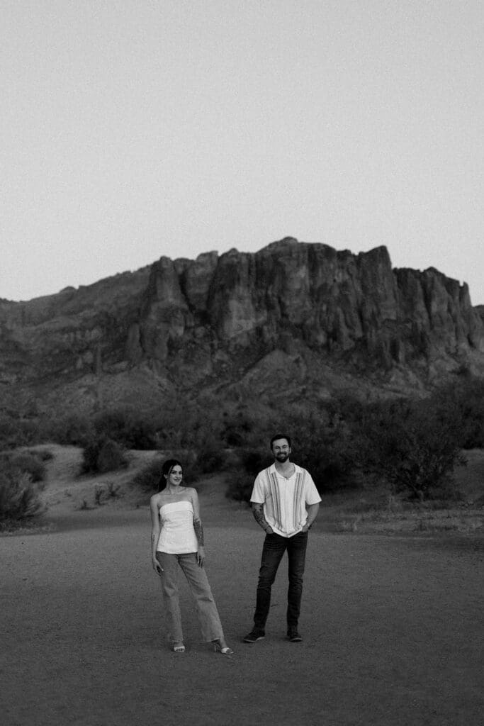 desert phoenix engagement session