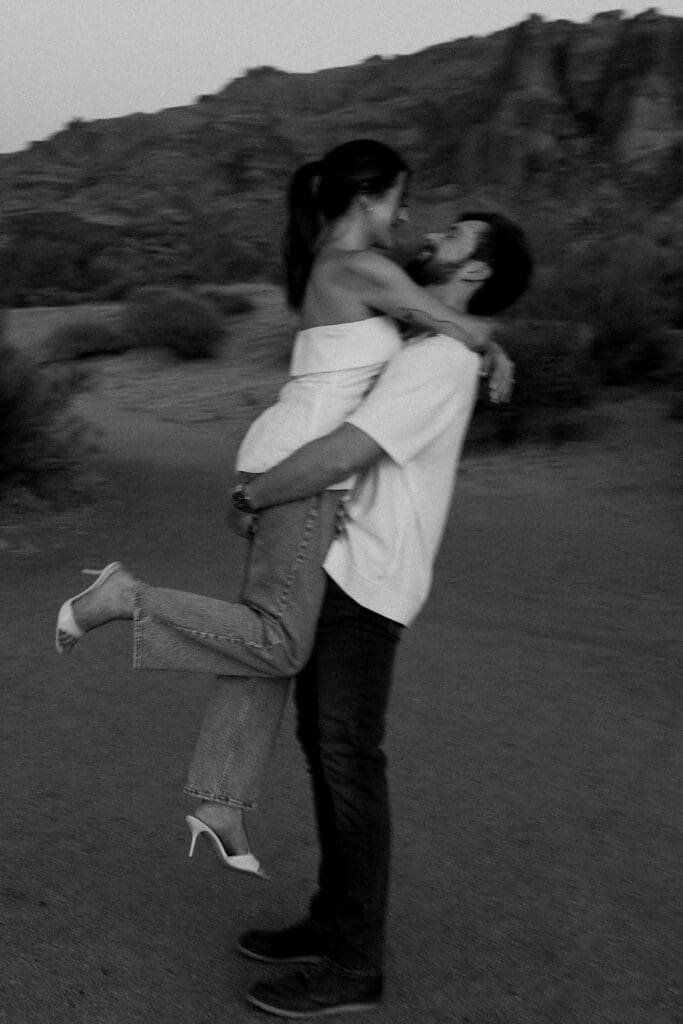 desert phoenix engagement session