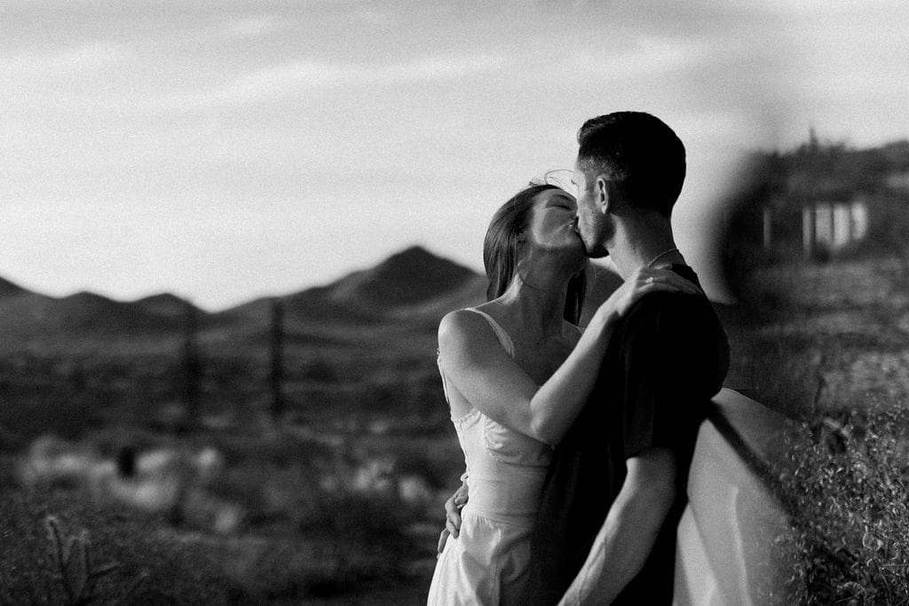 desert phoenix engagement session