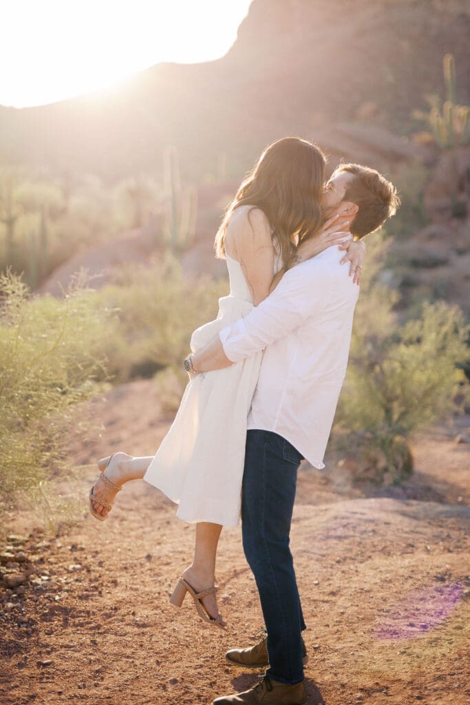 desert phoenix engagement session