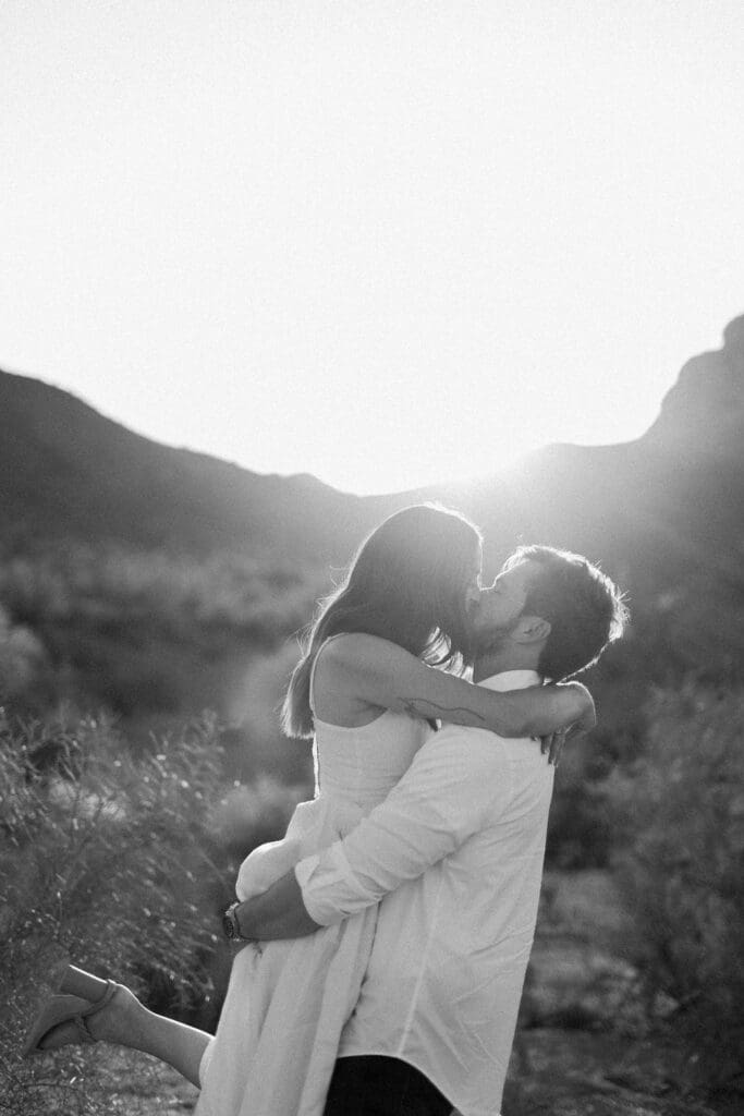 desert phoenix engagement session