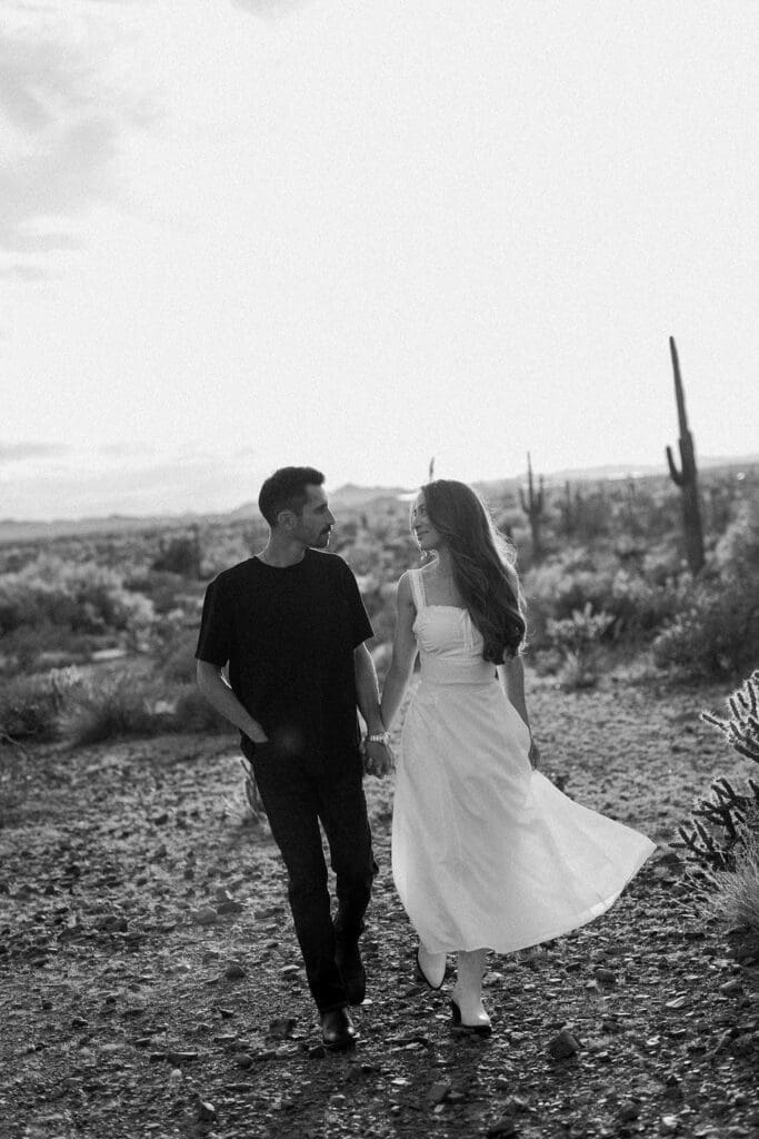 desert phoenix engagement session