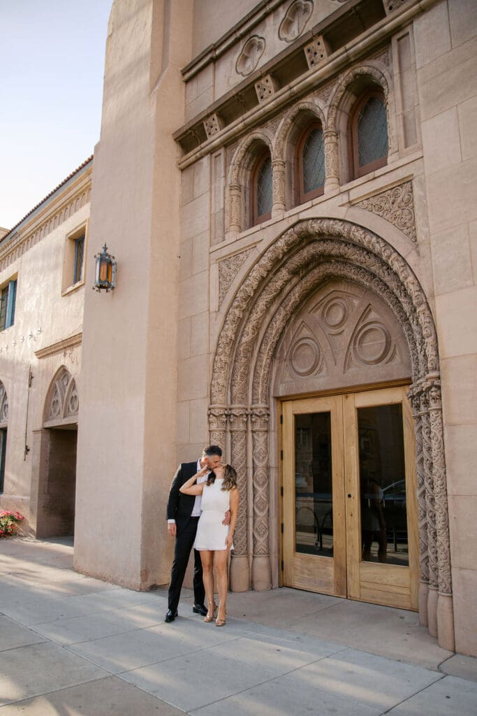 downtown phoenix engagement session