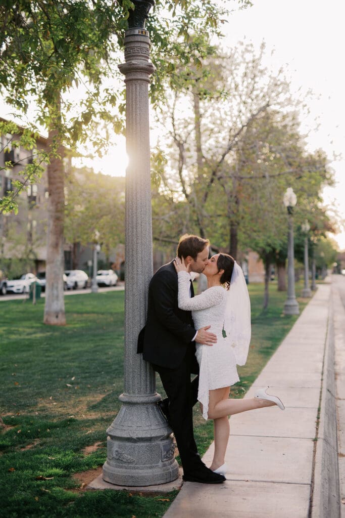 downtown phoenix engagement session