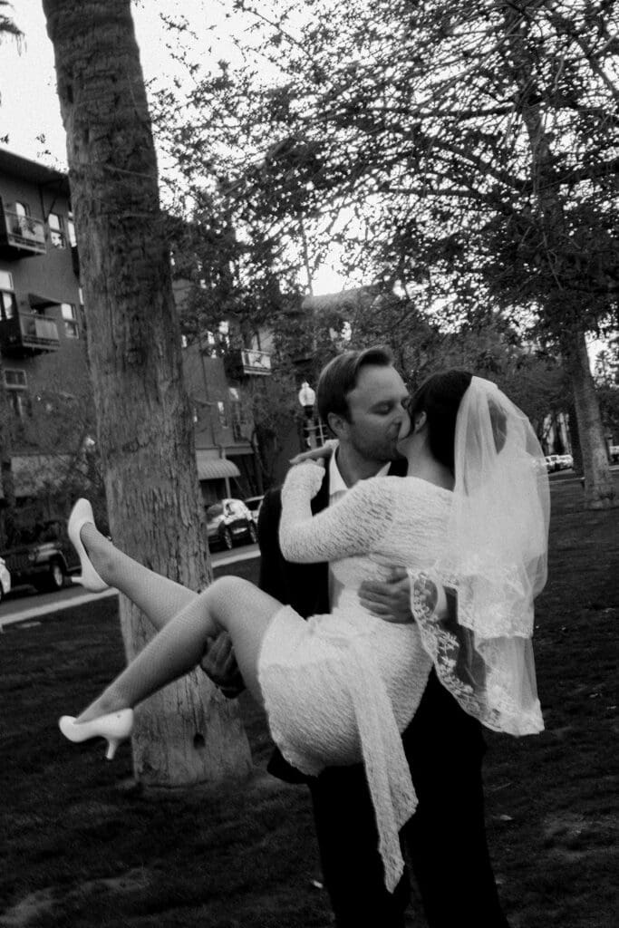 downtown phoenix engagement session
