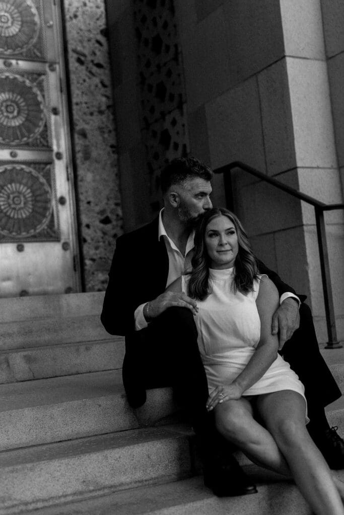 downtown phoenix engagement session