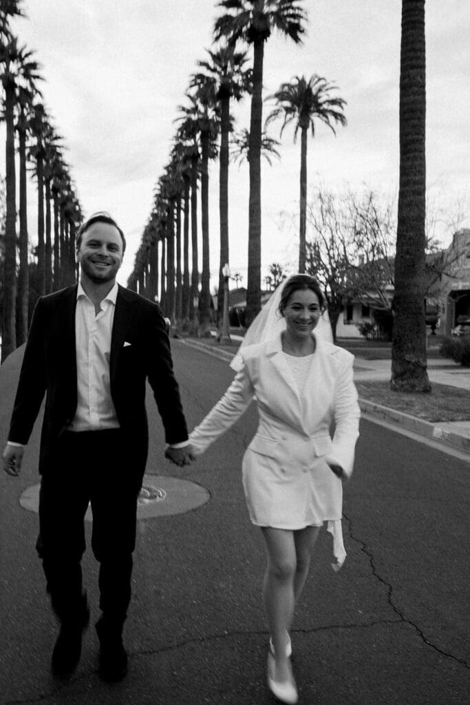 downtown phoenix engagement session